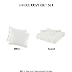 Scalloped Crinkle 3-Pc. Cali King Quilt Set-Kirkland's Home Online