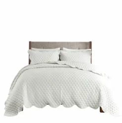 Scalloped Crinkle 3-Pc. Full/Queen Quilt Set-Kirkland's Home New