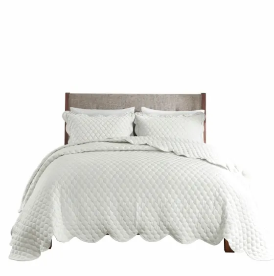 Scalloped Crinkle 3-Pc. Full/Queen Quilt Set-Kirkland's Home New