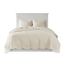 Scalloped Monica 3-Pc. King Coverlet Set-Kirkland's Home Best