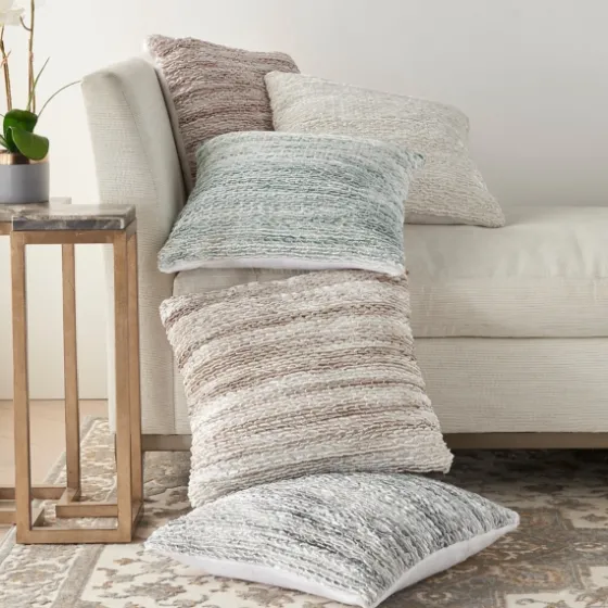 Seafoam Ribbon Loops Pillow-Kirkland's Home Flash Sale