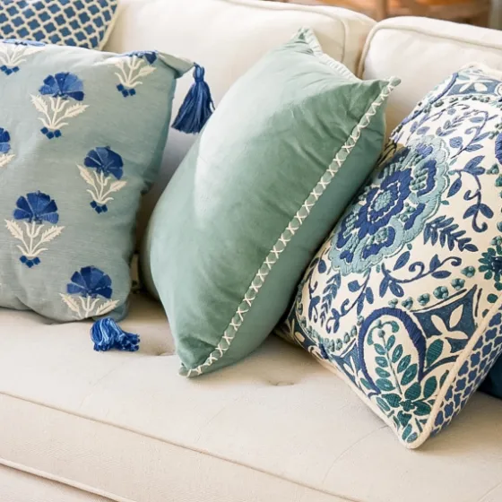 Seafoam Velvet Riviera Throw Pillow-Kirkland's Home Hot