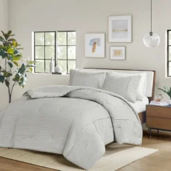 Seersucker 3-Pc. Cali King Comforter Set-Kirkland's Home Clearance
