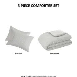 Seersucker 3-Pc. Cali King Comforter Set-Kirkland's Home Clearance