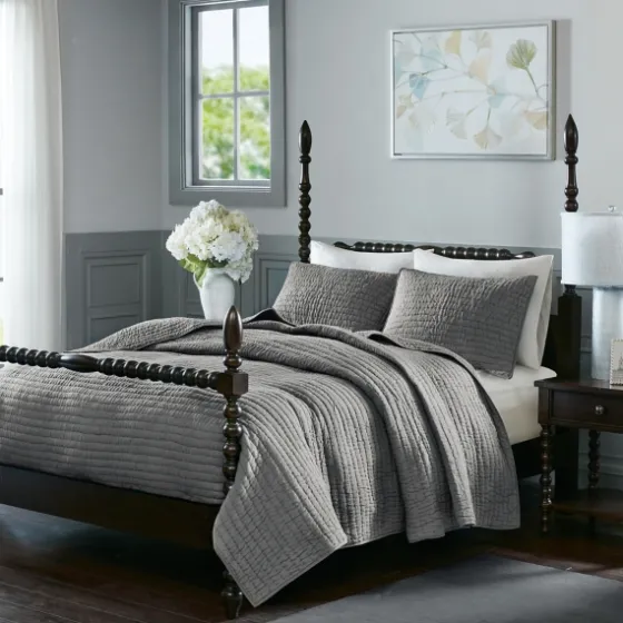 Serene Quilted 3-Pc. Queen Coverlet Set-Kirkland's Home New