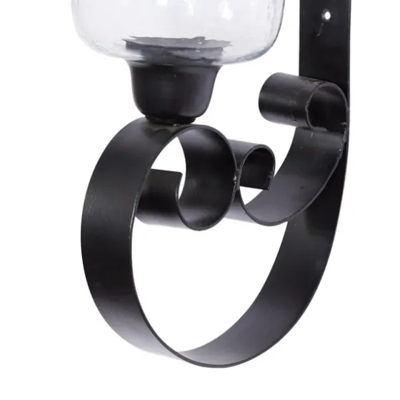 Shayne Black Iron Scroll Sconce-Kirkland's Home Shop