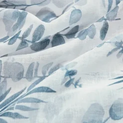 Sheer Blue Botanical Curtain Panel Set, 95 In.-Kirkland's Home Sale