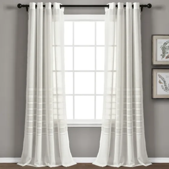 Sheer Grommet Curtain Panel Set, 84 In.-Kirkland's Home Flash Sale