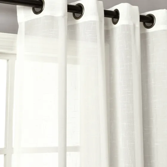 Sheer Grommet Curtain Panel Set, 84 In.-Kirkland's Home Flash Sale