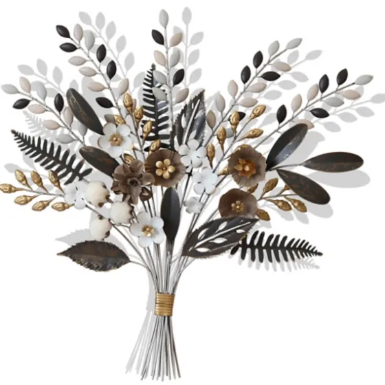 Shining Golden Floral Bouquet Wall Decoration-Kirkland's Home New