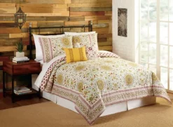 Shyla Yellow Vinework King 5-Pc. Comforter Set-Kirkland's Home Store