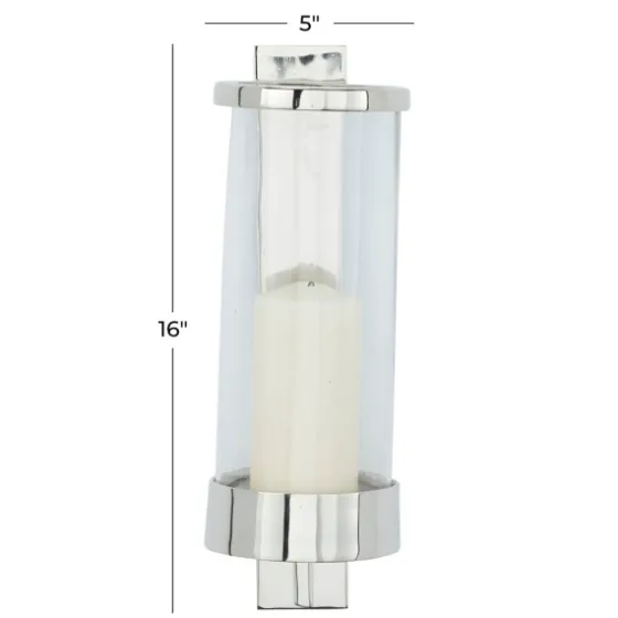 Silver Assymetrical Modern Sconce-Kirkland's Home Best