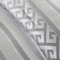 Silver Geometric Stripes 7-Pc. Queen Comforter Set-Kirkland's Home Outlet
