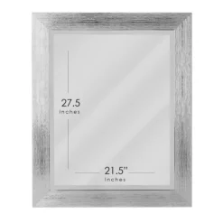 Silver Textured Chrome Framed Wall Mirror-Kirkland's Home Fashion