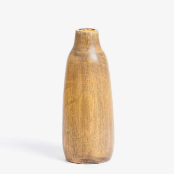 Skinny Mango Wood Vase, 12 In.-Kirkland's Home Fashion
