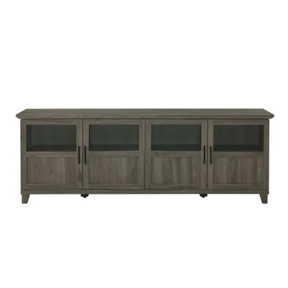 Slate Glass Paneled Door Tv Stand-Kirkland's Home Outlet