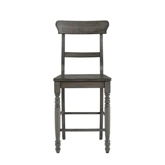 Slate Ladder Back Counter Stools, Set Of 2-Kirkland's Home Fashion