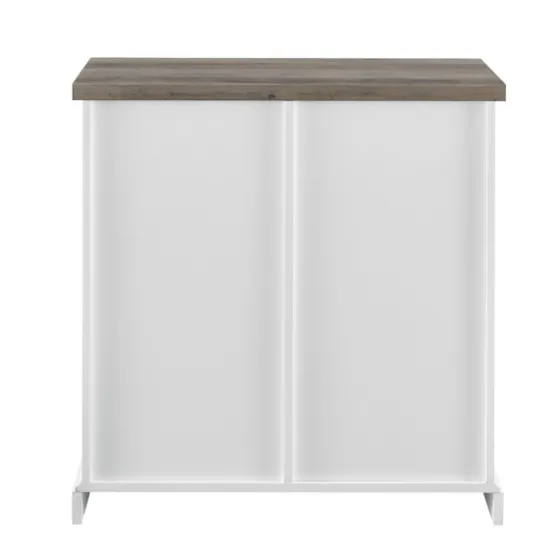 Slatted Sliding Barn Door White And Cabinet-Kirkland's Home Outlet