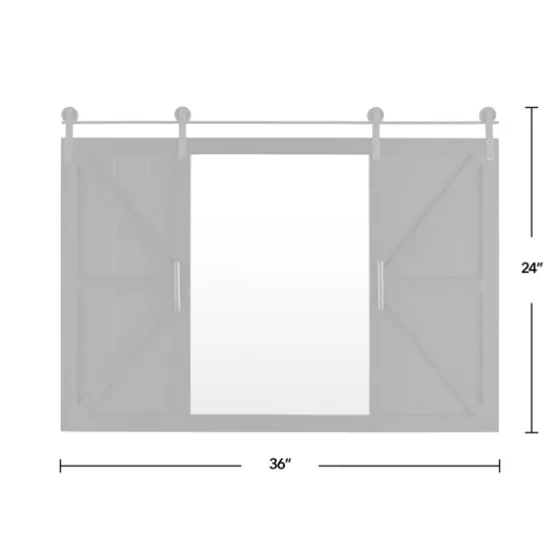 Sliding Barn Door Wall Mirror-Kirkland's Home Flash Sale