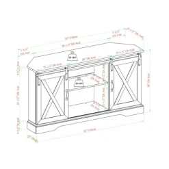 Sliding Barn Doors Corner Tv Stand-Kirkland's Home Best