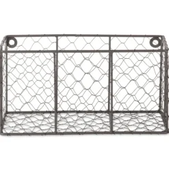 Small Wall Hanging Chicken Wire Baskets, Set Of 2-Kirkland's Home Fashion