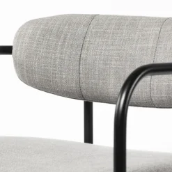 Smoke Arm Rest Upholstered Bar Stool-Kirkland's Home Cheap