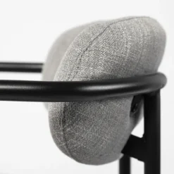 Smoke Arm Rest Upholstered Bar Stool-Kirkland's Home Cheap