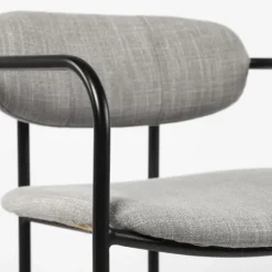 Smoke Arm Rest Upholstered Counter Stool-Kirkland's Home Flash Sale