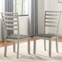 Smoked Alabaster And Honey Wood 7-Pc. Dining Set-Kirkland's Home Shop