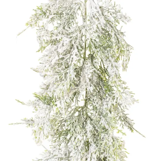 Snowy Cedar Garland, 75 In.-Kirkland's Home Cheap