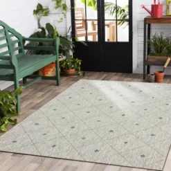 Solitaire Sun Shower Outdoor Area Rug, 7X9-Kirkland's Home Discount