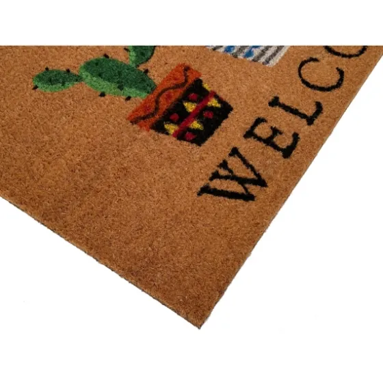 Southwestern Cactus Coir Doormat-Kirkland's Home Online