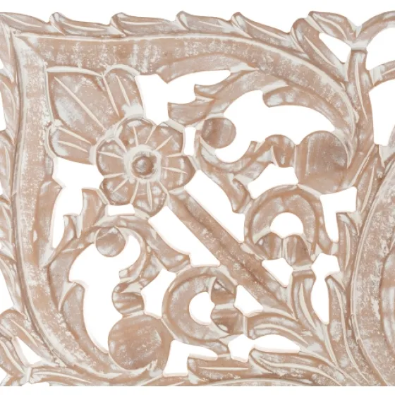 Square Champagne Floral Wood Plaque-Kirkland's Home Best Sale