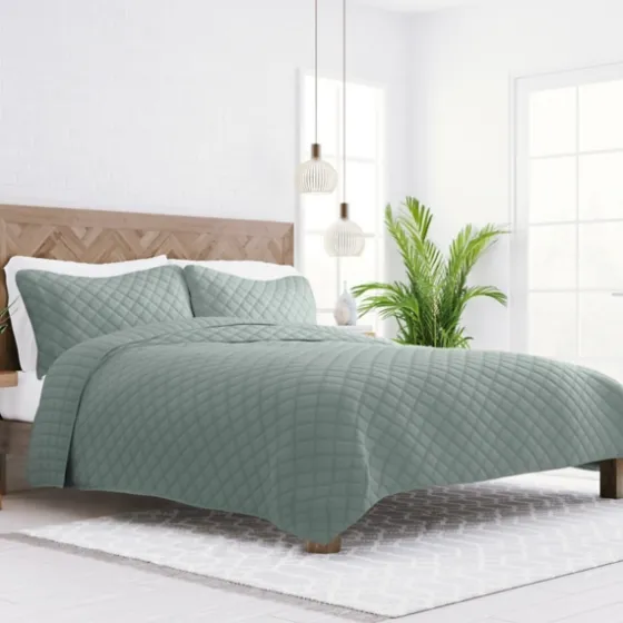 Stitched Diamond 3-Pc. King Quilt Set-Kirkland's Home Best Sale