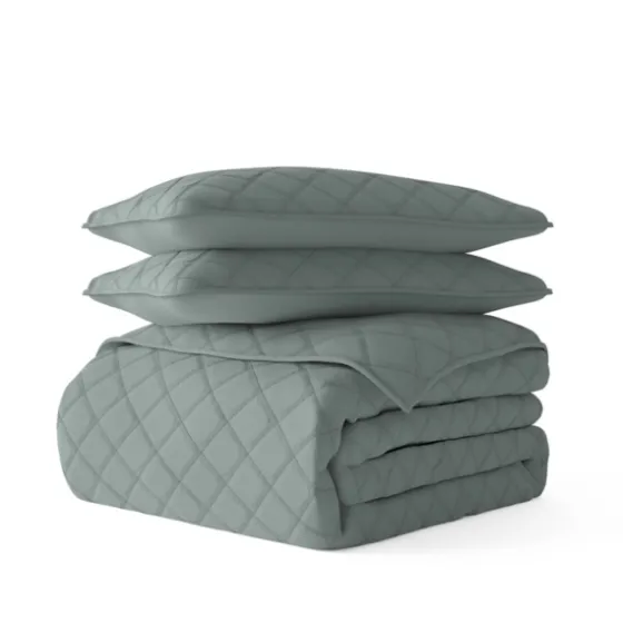 Stitched Diamond 3-Pc. King Quilt Set-Kirkland's Home Best Sale