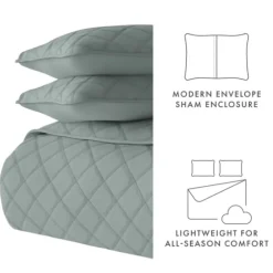 Stitched Diamond 3-Pc. King Quilt Set-Kirkland's Home Best Sale
