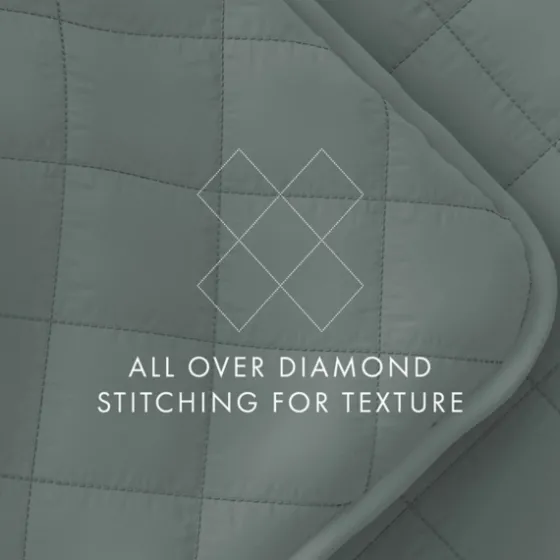 Stitched Diamond 3-Pc. King Quilt Set-Kirkland's Home Best Sale