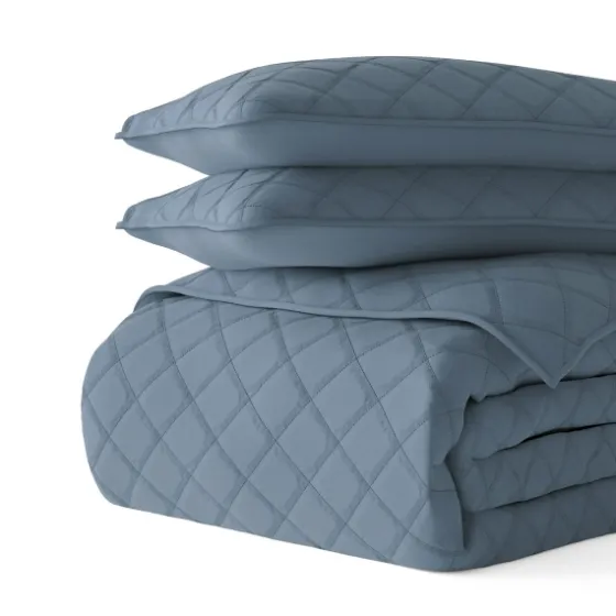 Stitched Diamond 3-Pc. King Quilt Set-Kirkland's Home Shop