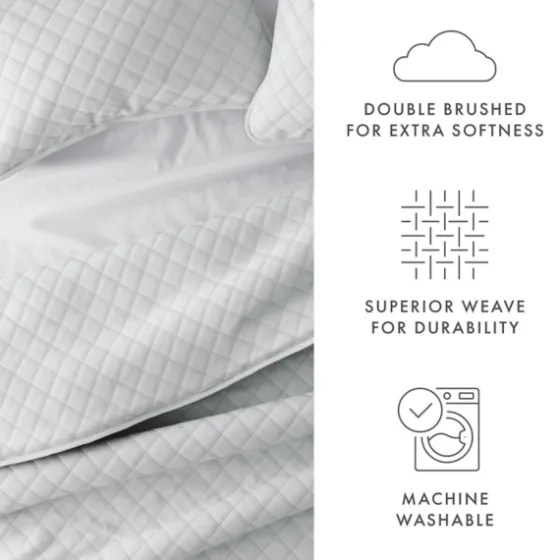 Stitched Diamond 3-Pc. King Quilt Set-Kirkland's Home Best