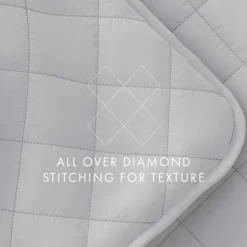 Stitched Diamond 3-Pc. King Quilt Set-Kirkland's Home Best