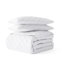 Stitched Diamond 3-Pc. King Quilt Set-Kirkland's Home Clearance