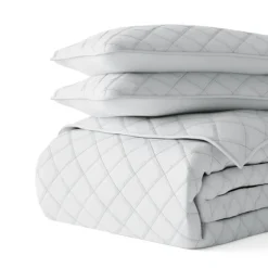 Stitched Diamond 3-Pc. Queen Quilt Set-Kirkland's Home Sale