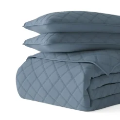 Stitched Diamond 3-Pc. Queen Quilt Set-Kirkland's Home Hot
