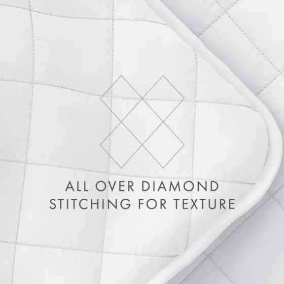 Stitched Diamond 3-Pc. Queen Quilt Set-Kirkland's Home Outlet