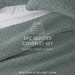 Stitched Diamond 2-Pc. Twin Quilt Set-Kirkland's Home Clearance