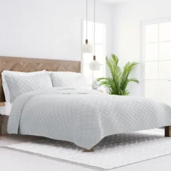 Stitched Diamond 2-Pc. Twin Quilt Set-Kirkland's Home Fashion