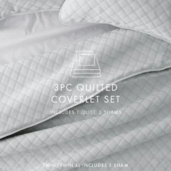 Stitched Diamond 2-Pc. Twin Quilt Set-Kirkland's Home Fashion