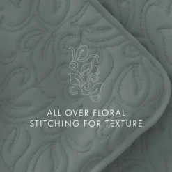 Stitched Floral 3-Pc. King Quilt Set-Kirkland's Home Flash Sale
