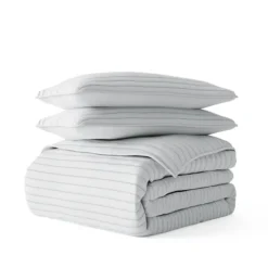 Stitched Stripes 3-Pc. King Quilt Set-Kirkland's Home Outlet
