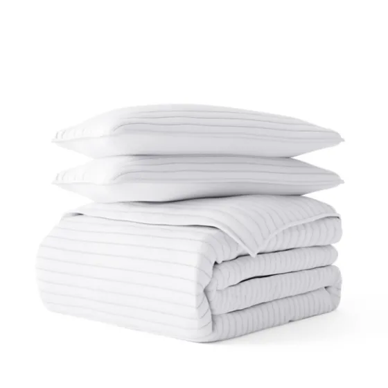 Stitched Stripes 3-Pc. Queen Quilt Set-Kirkland's Home Fashion